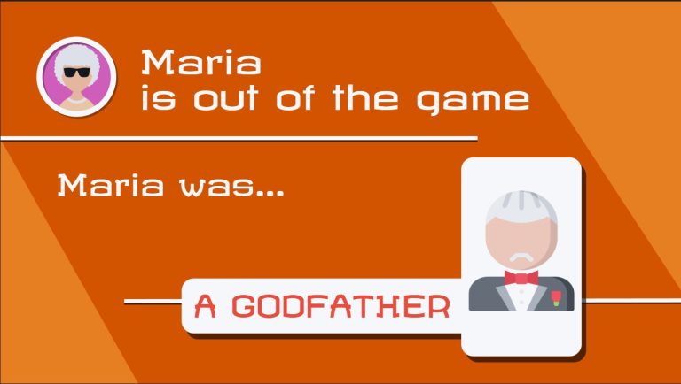 UI of the Mafia game targeting the TV of the living room