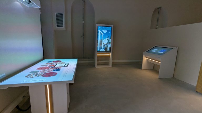 Installation of interactive systems, Yeni Mosque monument, Larissa