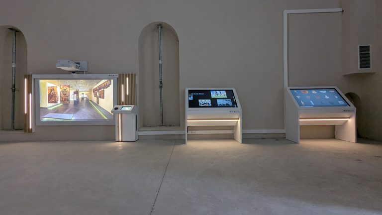 Installation of interactive systems, Yeni Mosque monument, Larissa