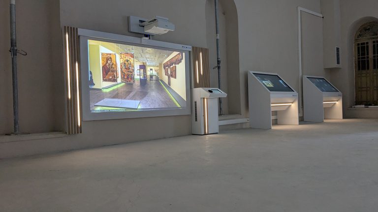 Installation of interactive systems, Yeni Mosque monument, Larissa