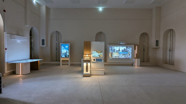 Installation of interactive systems, Yeni Mosque monument, Larissa