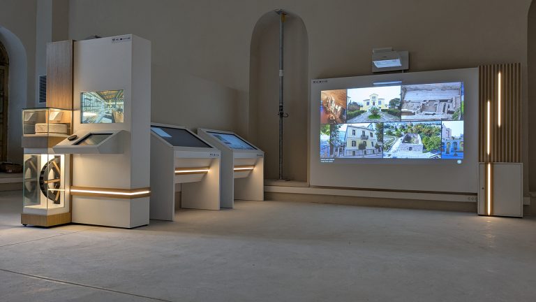 Installation of interactive systems, Yeni Mosque monument, Larissa